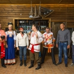 Конкурс лепки пельменей на свадьбе в стиле Древняя Русь. Ведущий Роман Глуховский