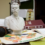 Юбилей Школьные годы. Учительский стол.